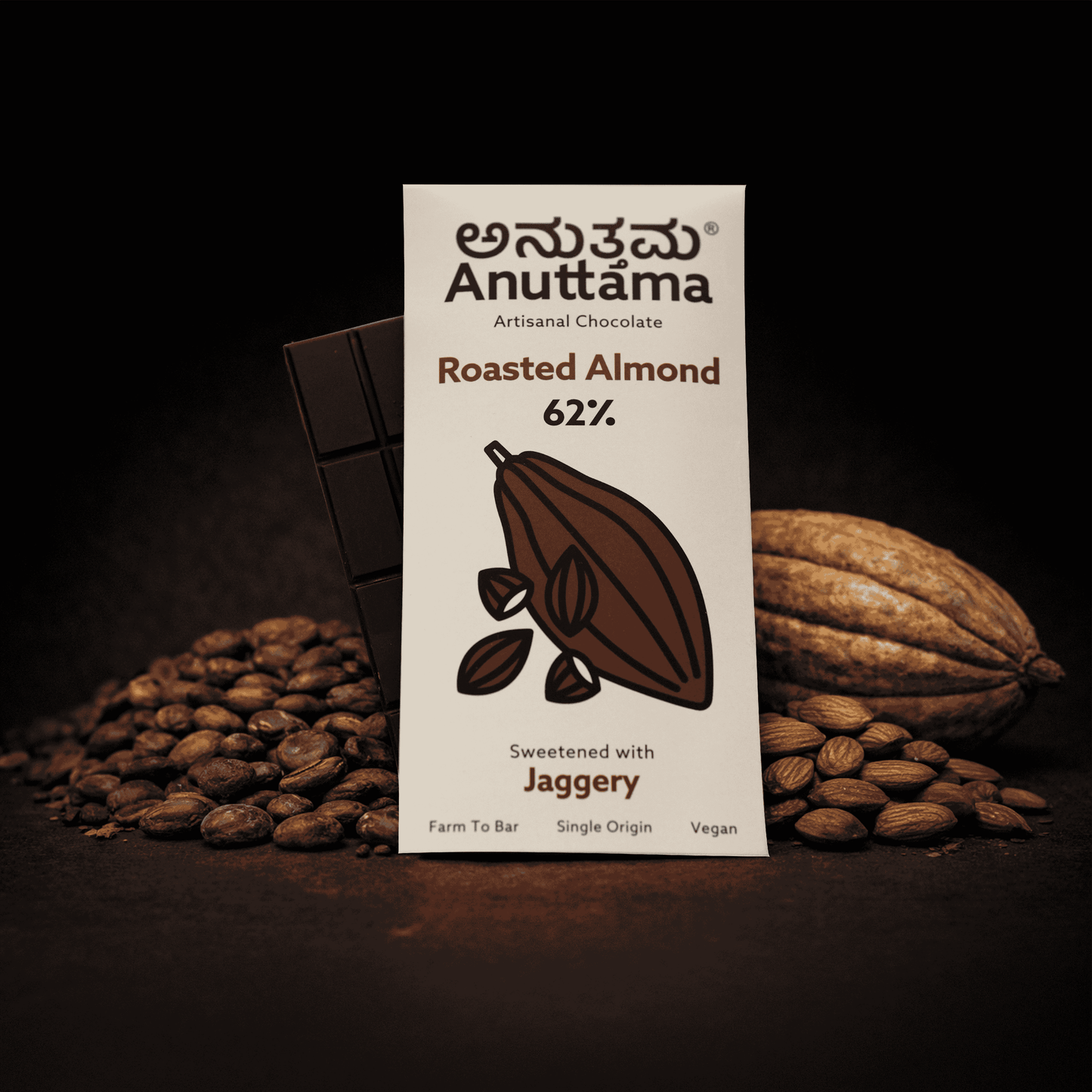 Roasted Almond | 62% Cocoa