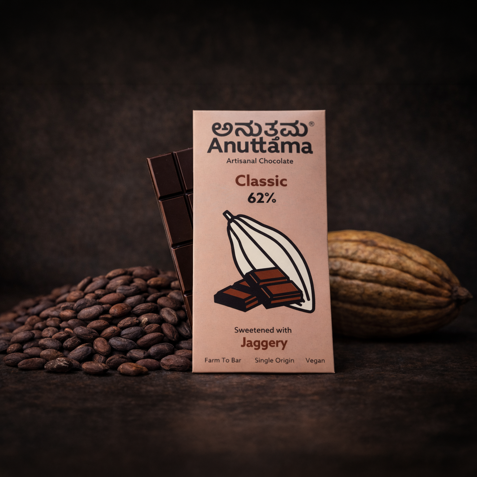 Classic Plain |62% Cocoa | Sweetened with Jaggery