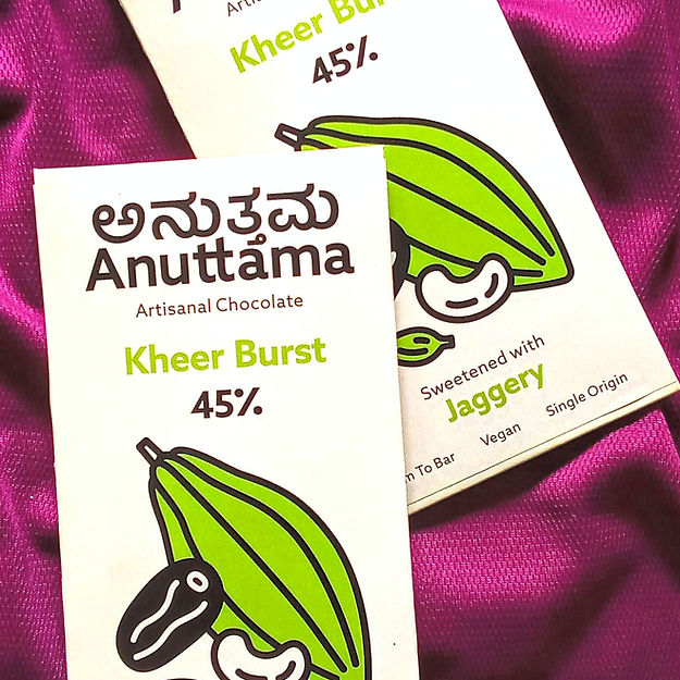 Kheer Burst | 45% Cocoa | Sweetened with Jaggery Dates image 2