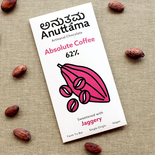 Absolute Coffee | 62% Cocoa  | Sweetened with Jaggery