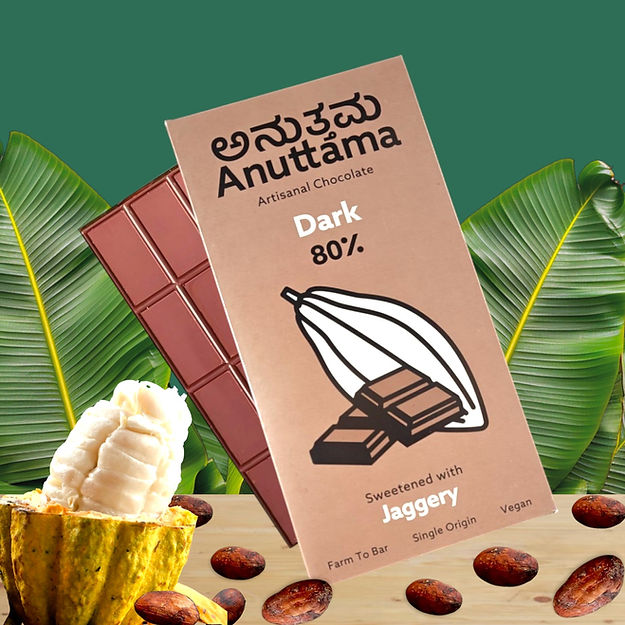 Dark | 80% Cocoa | Sweetened with Jaggery image 2