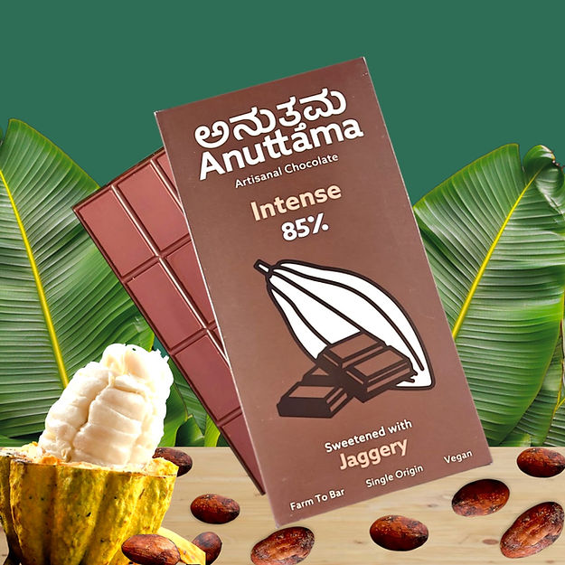 Intense Dark | 85% Cocoa| Sweetened with Jaggery image 2
