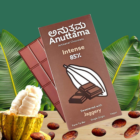 Intense Dark | 85% Cocoa| Sweetened with Jaggery