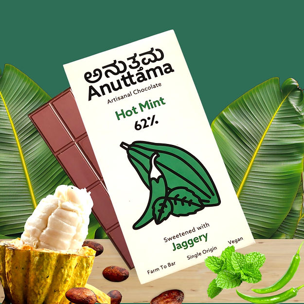Hot Mint | 62% Cocoa  | Sweetened with Jaggery