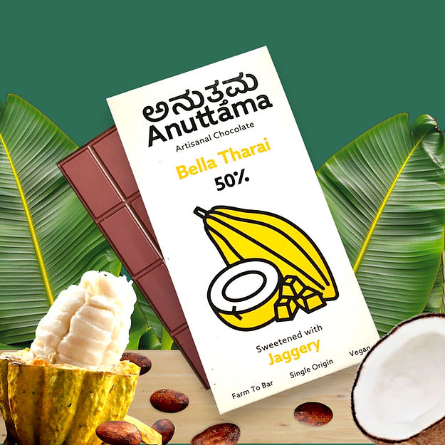 Bella Tharai |Jaggery and Coconut milk | 50% Dark |Sweetened with Jaggery